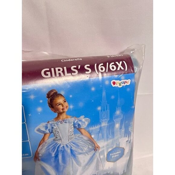 Disney Princess Cinderella Deluxe Girls Halloween Costume Girls Size S (6-6x) - Picture 7 of 10